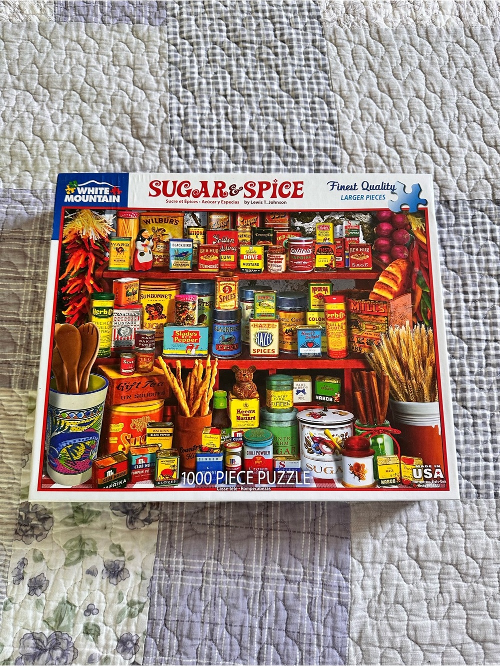 White Mountain Sugar & Spice Puzzle - Red, Yellow, Green, Blue